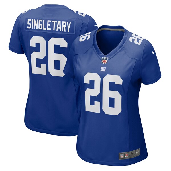 Devin Singletary New York Giants Nike Women's Game Jersey - Royal/Red - Image 3