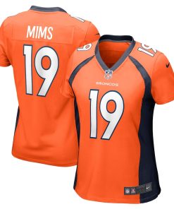 Marvin Mims Jr Denver Broncos Nike Women's Team Game Jersey -  Orange