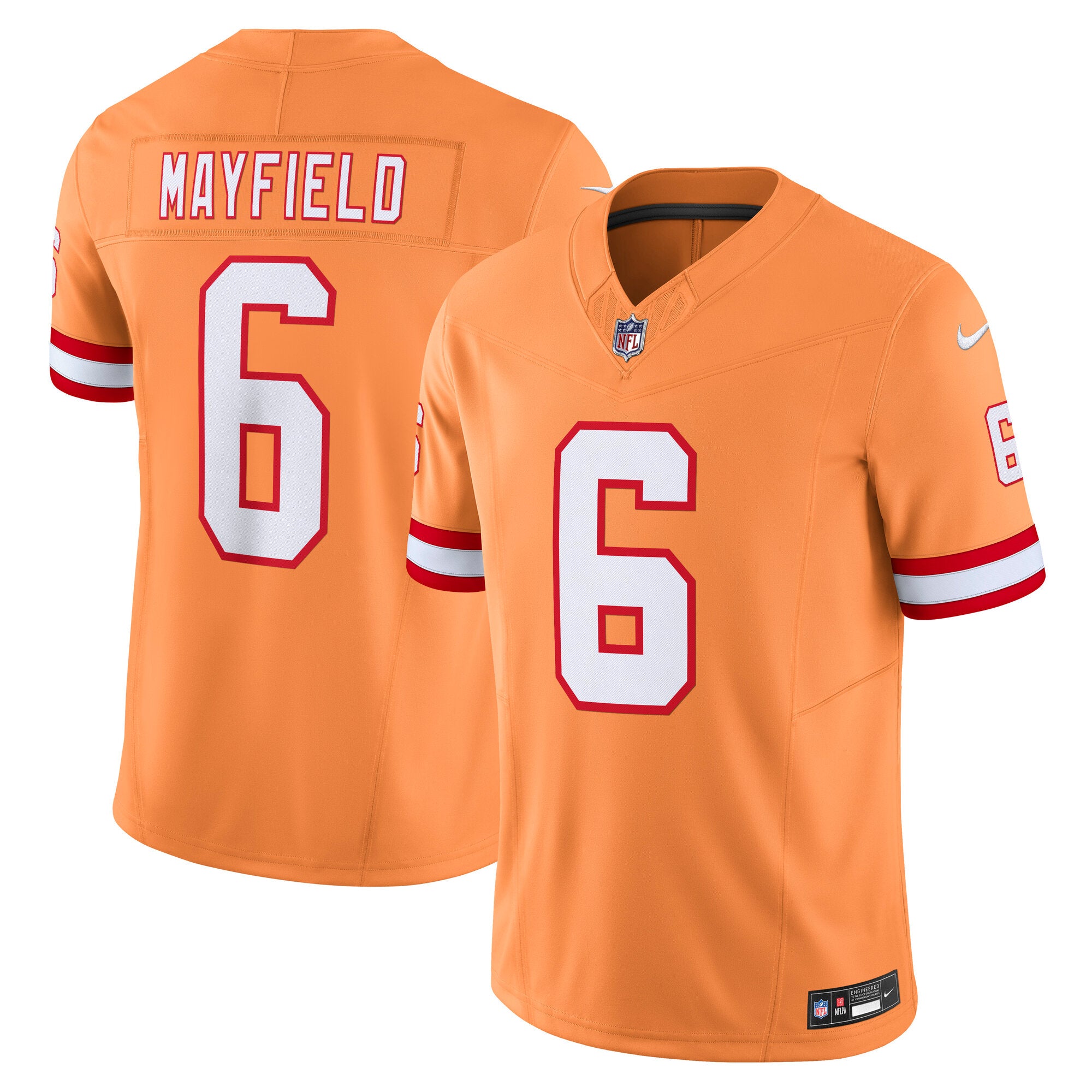 Baker Mayfield '76 Tampa Bay Buccaneers Nike Vapor F.U.S.E. Player Limited Jersey - White/Orange - Image 6