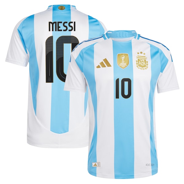 Lionel Messi Argentina National Team adidas 2024 Home Authentic Player Jersey - White/Blue - Image 5