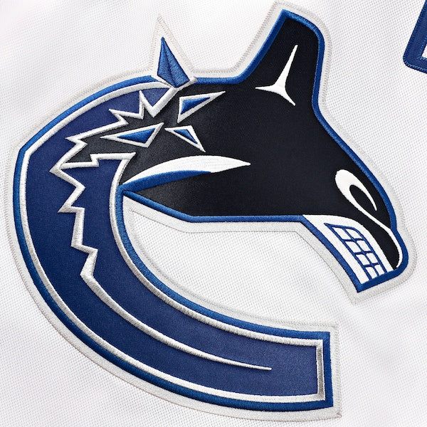 Vancouver Canucks Away Premium Jersey - White/Blue/Black - Image 5