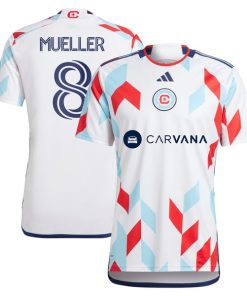 Chris Mueller Chicago Fire adidas 2024 A Kit For All Replica Player Jersey?¨C White