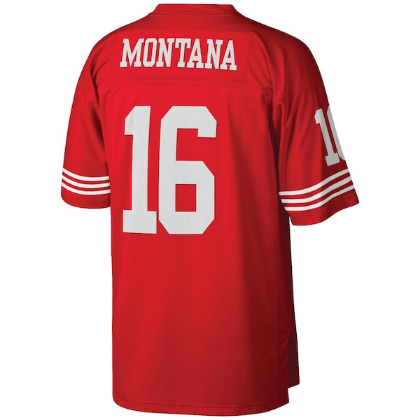 Joe Montana San Francisco 49ers Big & Tall 1990 Retired Player Replica Jersey - Scarlet - Image 3