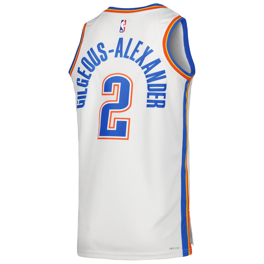 Shai Gilgeous-Alexander Oklahoma City Thunder Nike Unisex Swingman Jersey - Association Edition - White - Image 3