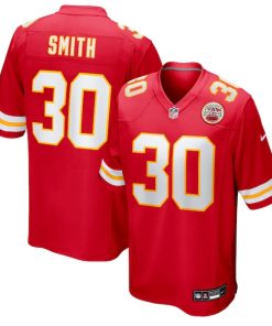 Brashard Smith Kansas City Chiefs Nike Team Game Jersey -  Red