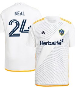 Jalen Neal LA Galaxy adidas 2024 Angeleno Kit Replica Player Jersey - White/Green