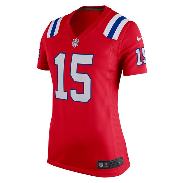 Ezekiel Elliott New England Patriots Nike Women's Alternate Game Player Jersey - Red/Navy/White - Image 3