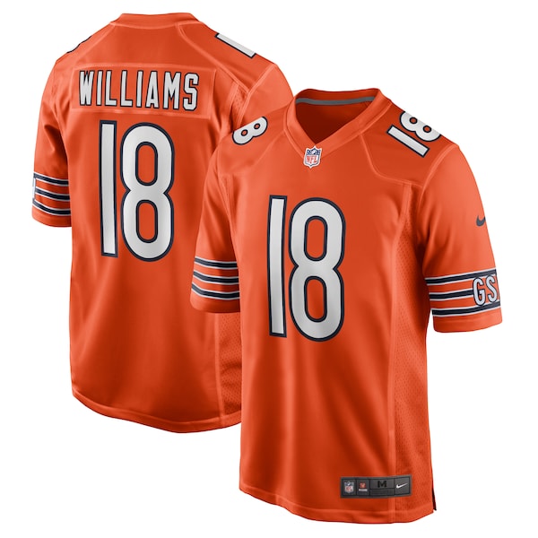 Caleb Williams Chicago Bears Nike Alternate 2024 NFL Draft First Round Pick Player Game Jersey - Orange/White - Image 2