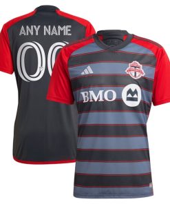 Toronto FC adidas 2024 Club Kit Replica Custom Jersey - Gray