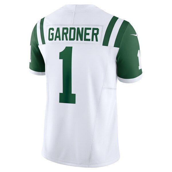 Ahmad Sauce Gardner New York Jets Nike Classic Alternate Vapor F.U.S.E. Limited Jersey - White - Image 3