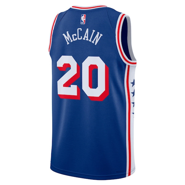 Jared McCain Philadelphia 76ers Nike Swingman Jersey - Icon Edition - Royal - Image 3