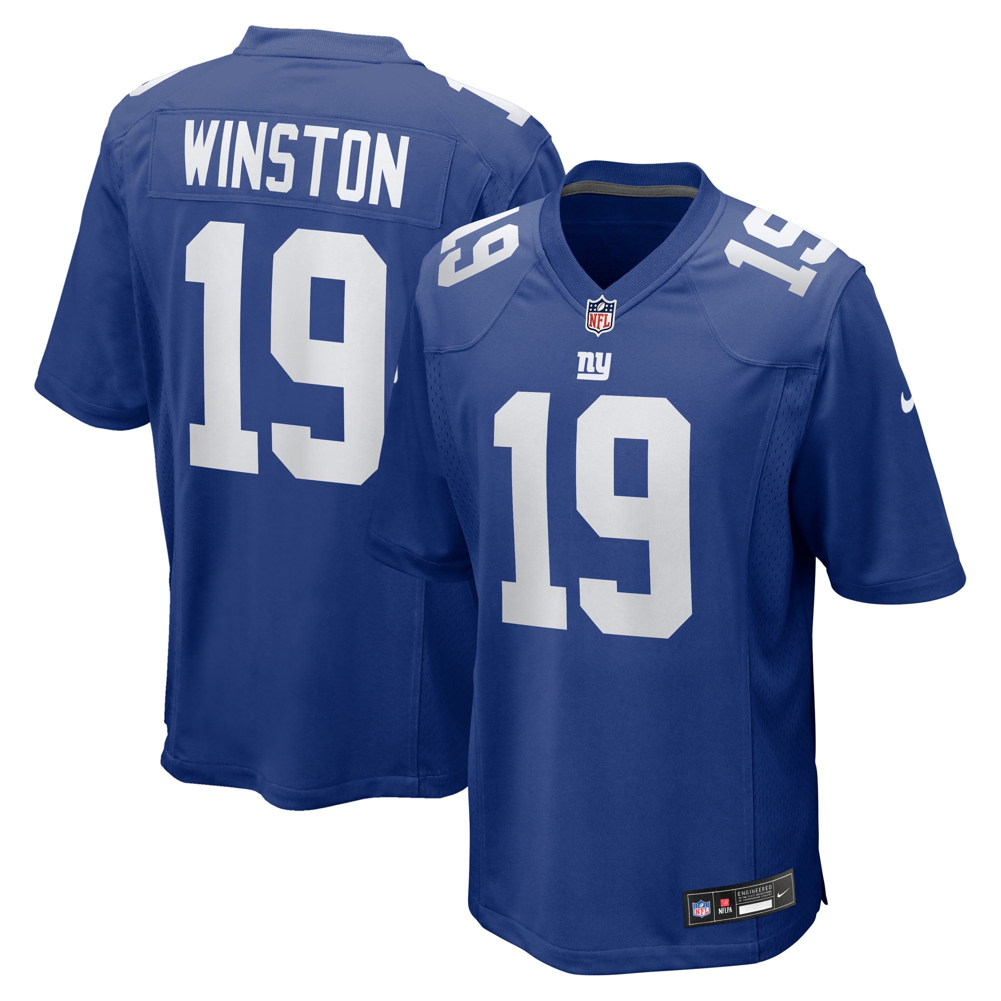 Jameis Winston New York Giants Nike Alternate Game Jersey - Century Red/Royal - Image 5