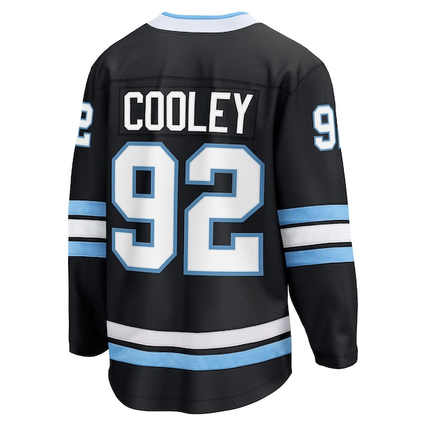Logan Cooley Utah Hockey Club Breakaway Player Jersey - Black/White - Image 4