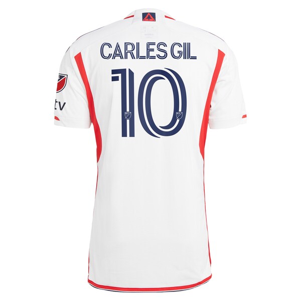 Carles Gil New England Revolution adidas 2024 Defiance Authentic Jersey - White - Image 3