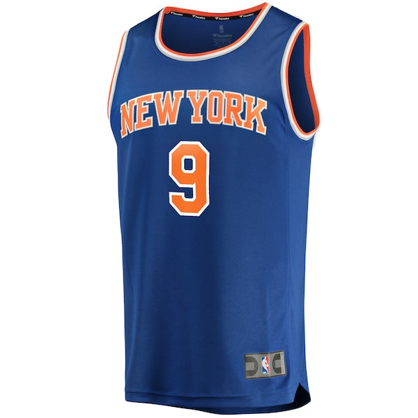 RJ Barrett New York Knicks Replica Fast Break Jersey Blue - Icon Edition - Image 2