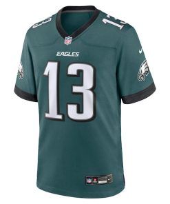 Alternative view of Azeez Ojulari Philadelphia Eagles Nike Team Game Jersey - Midnight Green
