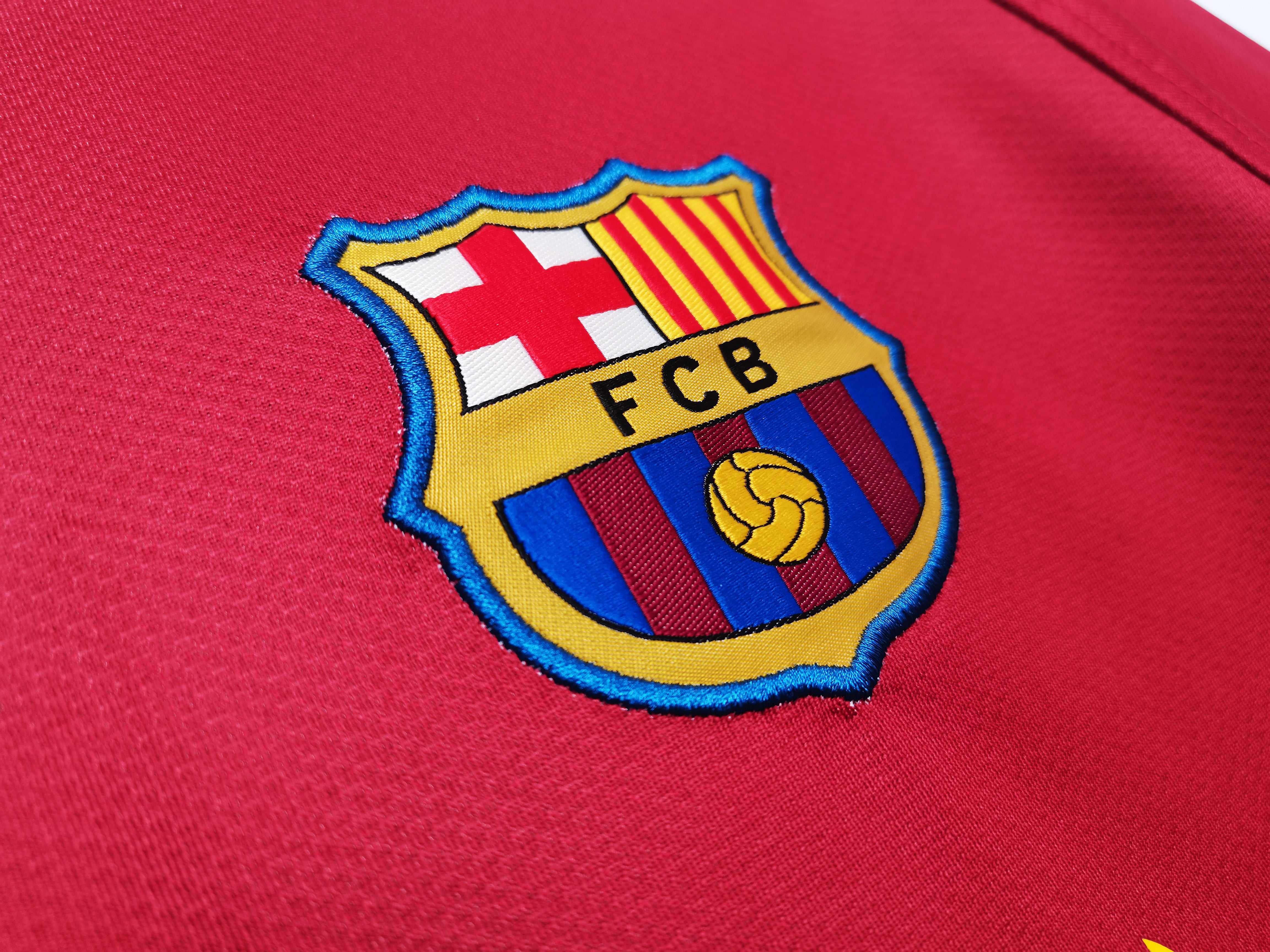 Barcelona 2008-09 Home Vintage Jersey - Image 4