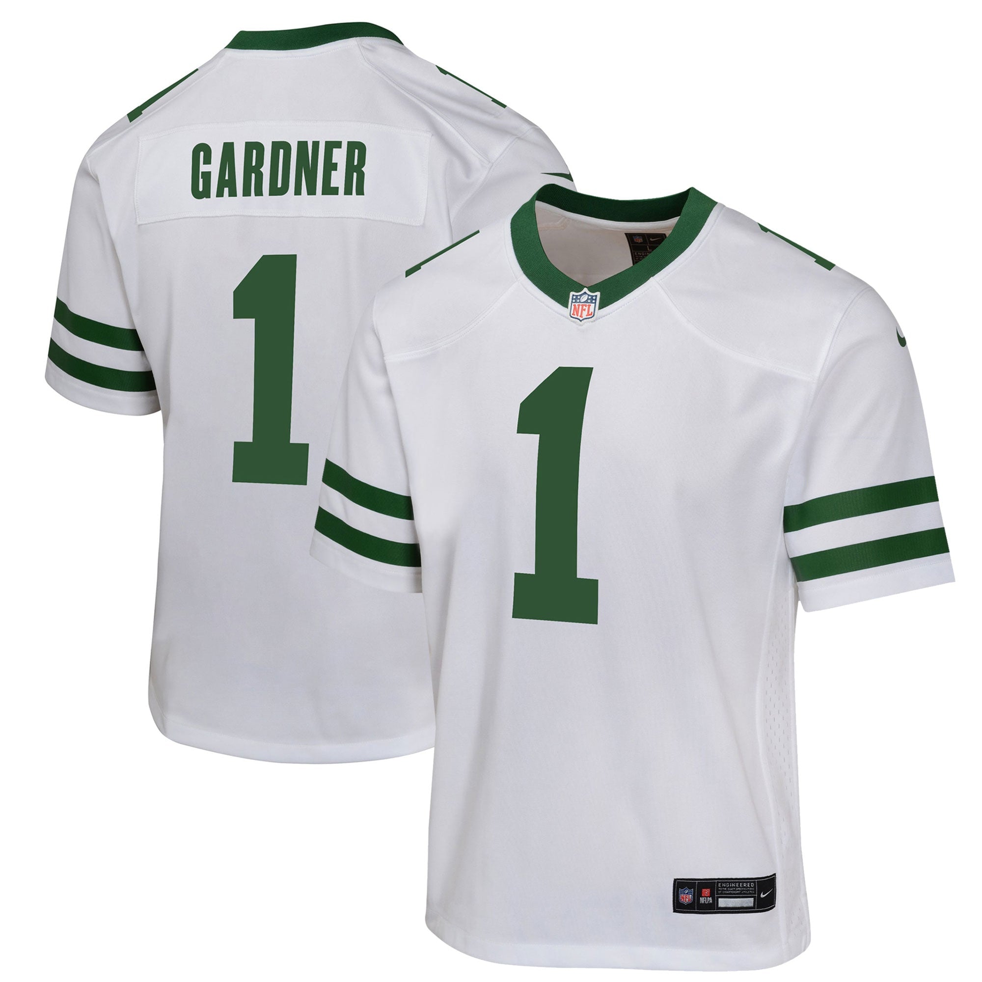 Ahmad Sauce Gardner New York Jets Nike Youth Alternate Game Jersey - Legacy Black/Green/White - Image 8