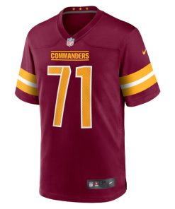 Alternative view of Andrew Wylie Washington Commanders Nike Game Player Jersey - Burgundy