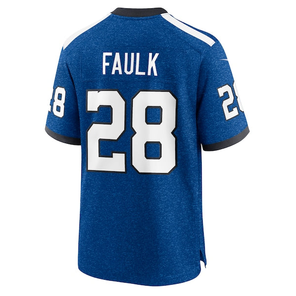 Marshall Faulk Indianapolis Colts Nike Indiana Nights Alternate Game Jersey - Royal - Image 3