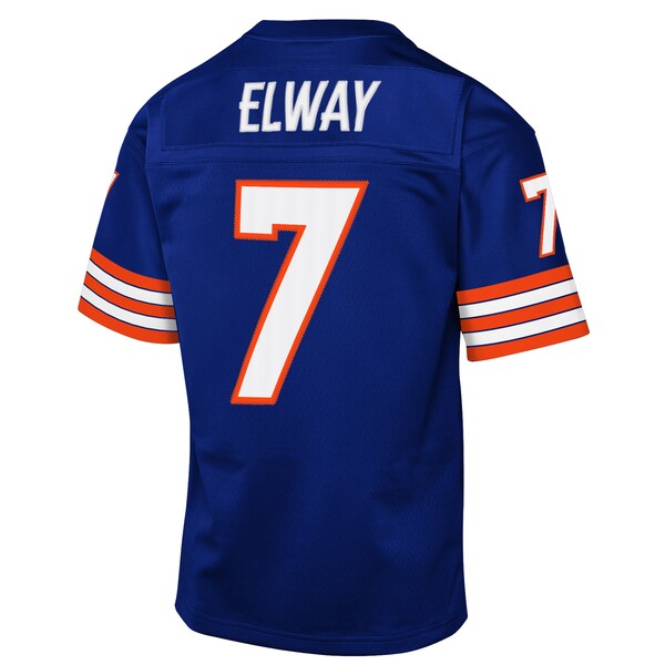 John Elway Denver Broncos Youth 1998 Throwback Fashion Jersey - Royal - Image 3