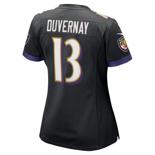 Devin Duvernay Baltimore Ravens Nike Women's Game Player Jersey - Black - Image 3