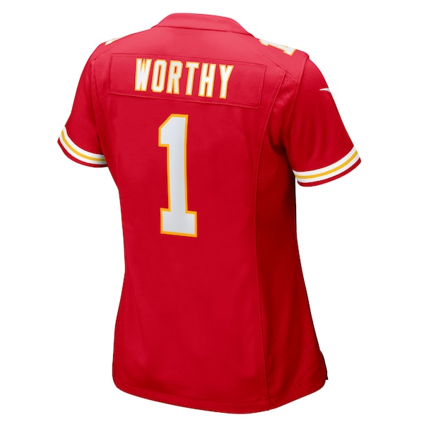 Xavier Worthy Kansas City Chiefs Nike Women's Game Jersey - Red - Image 4