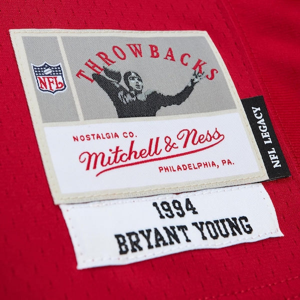 Bryant Young San Francisco 49ers Legacy Replica Jersey - Scarlet/White - Image 7