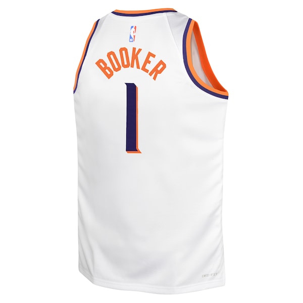 Devin Booker Phoenix Suns Nike Youth Swingman Jersey - Association Edition - White - Image 3