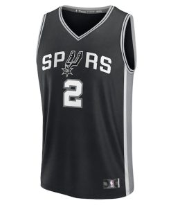 Alternative view of Dylan Harper San Antonio Spurs  2025 NBA Draft First Round Pick Fast Break Replica Jersey - Icon Edition - Black