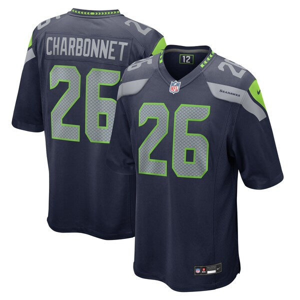 Zach Charbonnet Seattle Seahawks Nike Game Jersey - College Navy