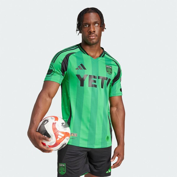 Austin FC adidas 2025 The Heartbeat Kit Authentic Jersey - Green - Image 2