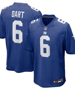 Alternative view of Jaxson Dart New York Giants Nike Preschool Game Jersey - White/Royal/Red