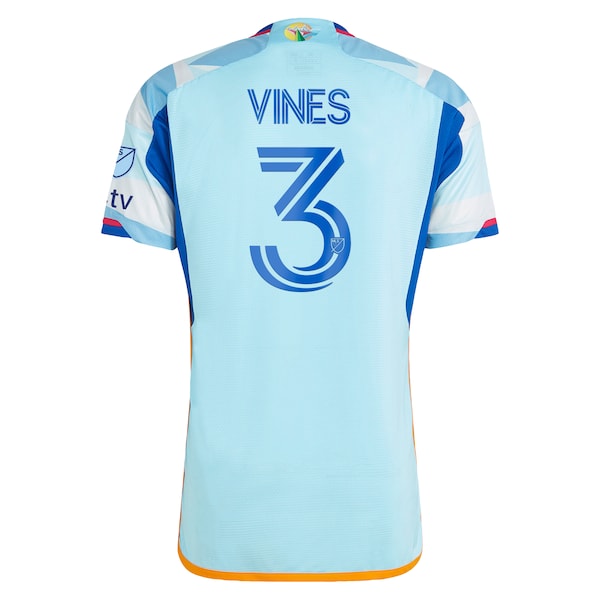 Sam Vines Colorado Rapids adidas 2024 New Day Kit Authentic Player Jersey - Light Blue - Image 3