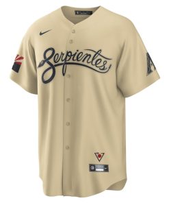 Alternative view of Randy Johnson Arizona Diamondbacks Nike City Connect Replica Player Jersey - Sand