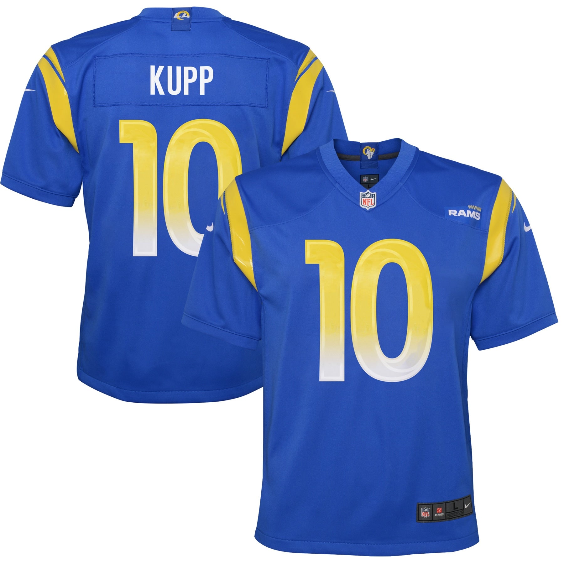 Cooper Kupp Los Angeles Rams Nike Youth Game Jersey - White/Royal - Image 6