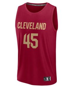 Alternative view of Donovan Mitchell Cleveland Cavaliers  Youth Fast Break Replica Player Jersey - Icon Edition - Wine