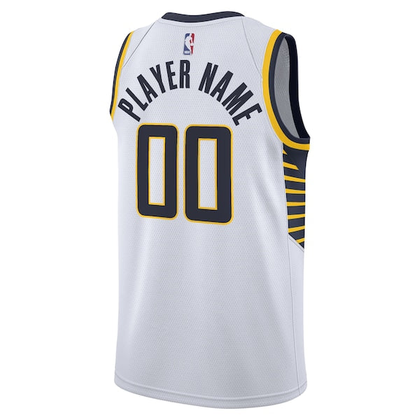 Indiana Pacers Nike 2020/21 Swingman Custom Jersey - Association Edition - White - Image 3