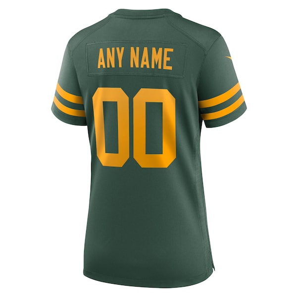 Green Bay Packers Nike Women's Alternate Custom Jersey - Green - Image 3