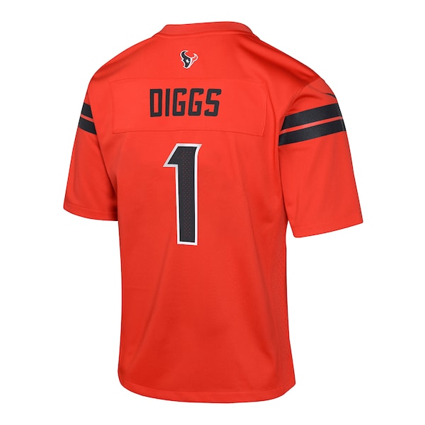 Stefon Diggs Houston Texans Nike Youth Alternate Player Game Jersey - Red - Image 3