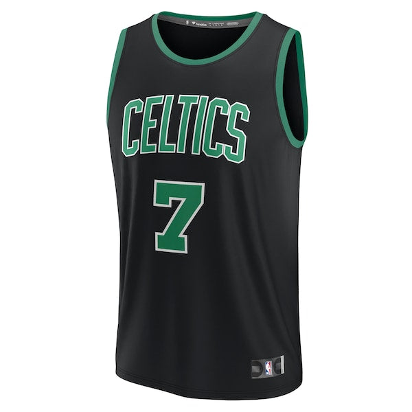 Jaylen Brown Boston Celtics Youth Fast Break Replica Player Jersey - Statement Edition - Black - Image 2