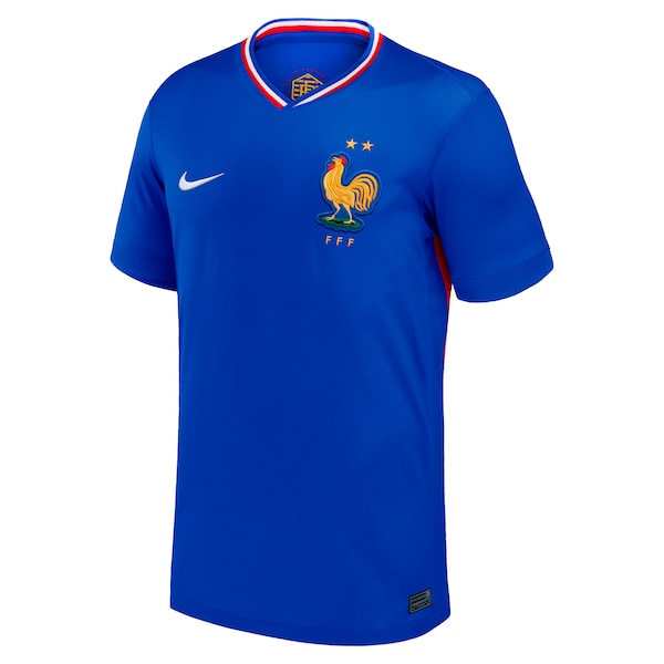 France National Team Nike Youth 2024 Home Replica Blank Jersey - Blue - Image 2