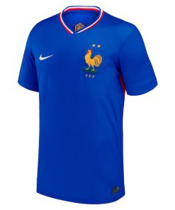 Alternative view of France National Team Nike 2024 Home Replica Blank Jersey - Blue