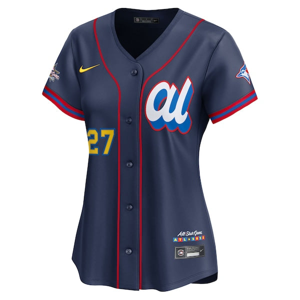 Vladimir Guerrero Jr. American League Nike Women's 2025 All-Star Edition Limited Player Jersey - Navy - Image 2