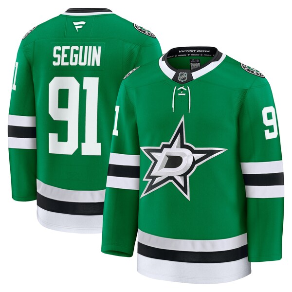 Tyler Seguin Dallas Stars Home Premium Jersey - Kelly Green/Black - Image 3