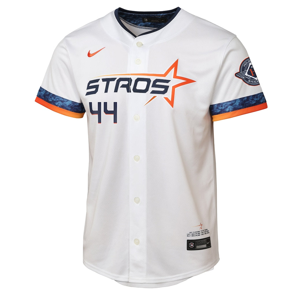 Yordan Alvarez Houston Astros Nike Youth 2025 City Connect Limited Player Jersey - White - Image 2