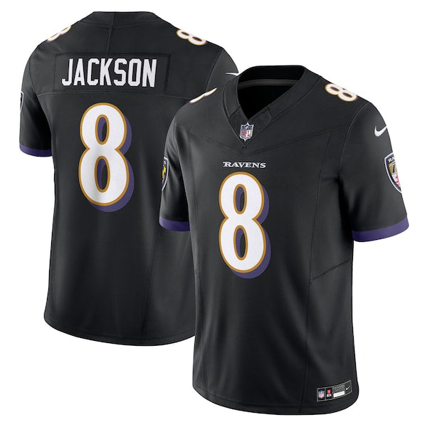Lamar Jackson Baltimore Ravens Nike Vapor F.U.S.E. Limited Jersey - Black/White - Image 2