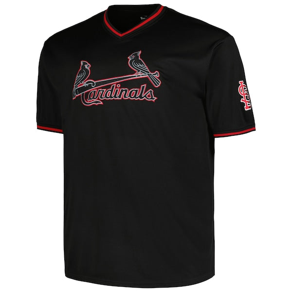 St. Louis Cardinals Profile Big & Tall Pop Fashion Jersey - Black - Image 3