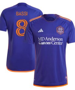 Amine Bassi Houston Dynamo FC adidas 2024 Still Holdin' Replica Player Jersey?¨C Purple