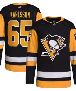 Erik Karlsson Pittsburgh Penguins adidas Home Primegreen Authentic Pro Player Jersey - Black